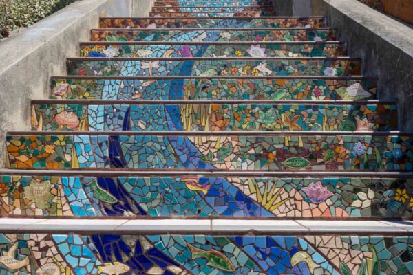 Mosaic steps SF: 16th street mosaic steps