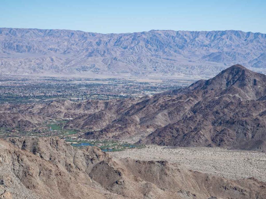 View of Coachella Valley from Highway 74 scenic drive