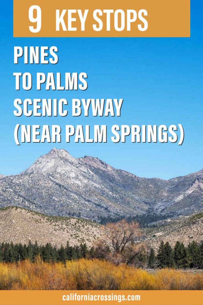 Palms to Pines scenic drive 9 key stops