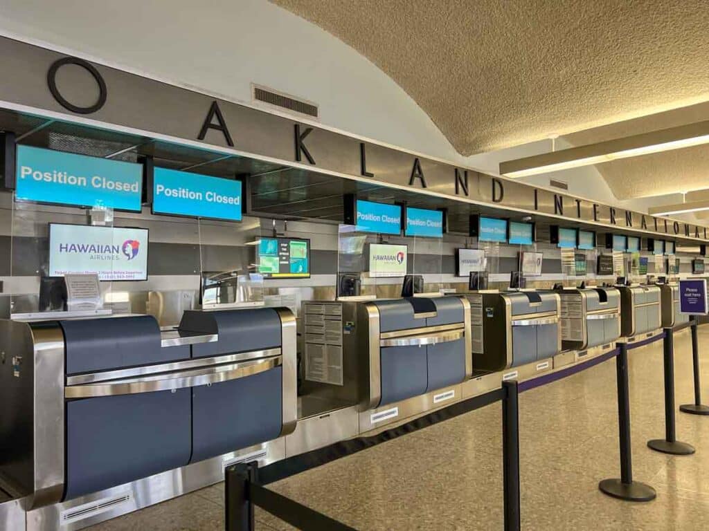 SW check-in at Oakland Airport