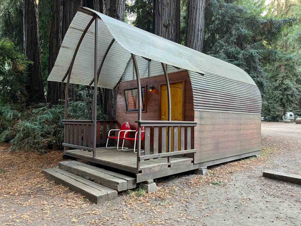 Big Sur campground cabin