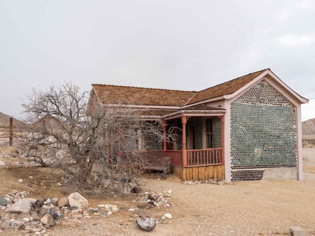 Tom Kelly Bottle House in Rhyolite ghost town