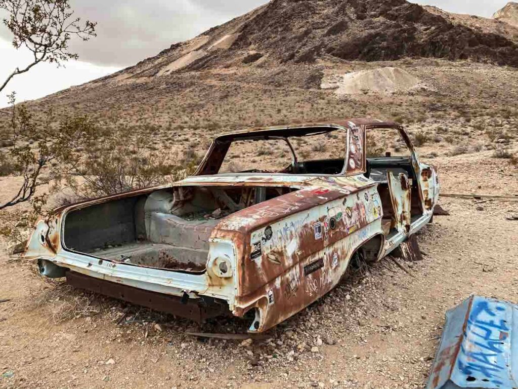 Death Valley Rhyolite abandoned car