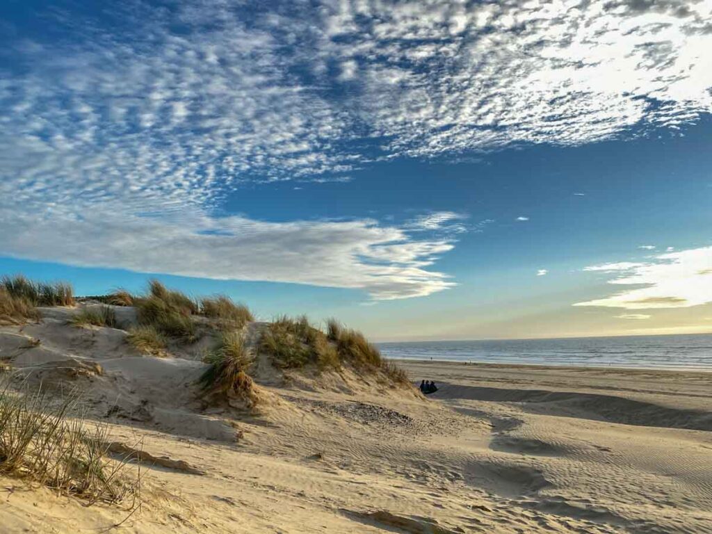 Pismo State Beach dunes and sky