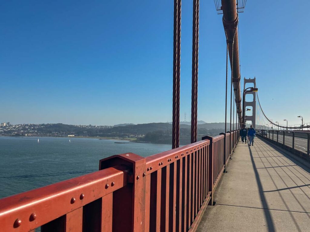 SF walks: Golden Gate Bridge.