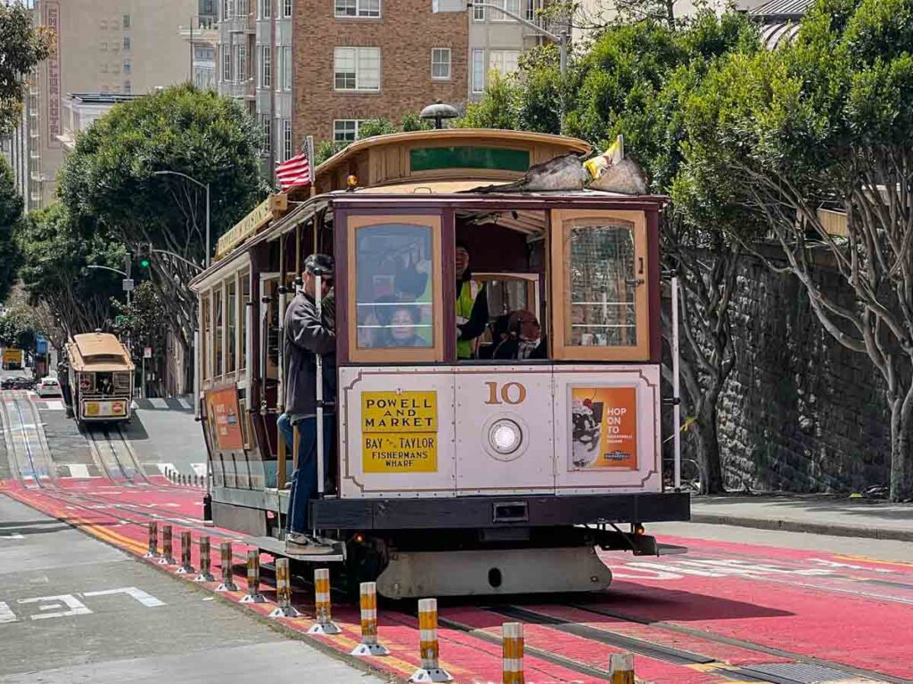 Hyde line San Francisco cable car system.