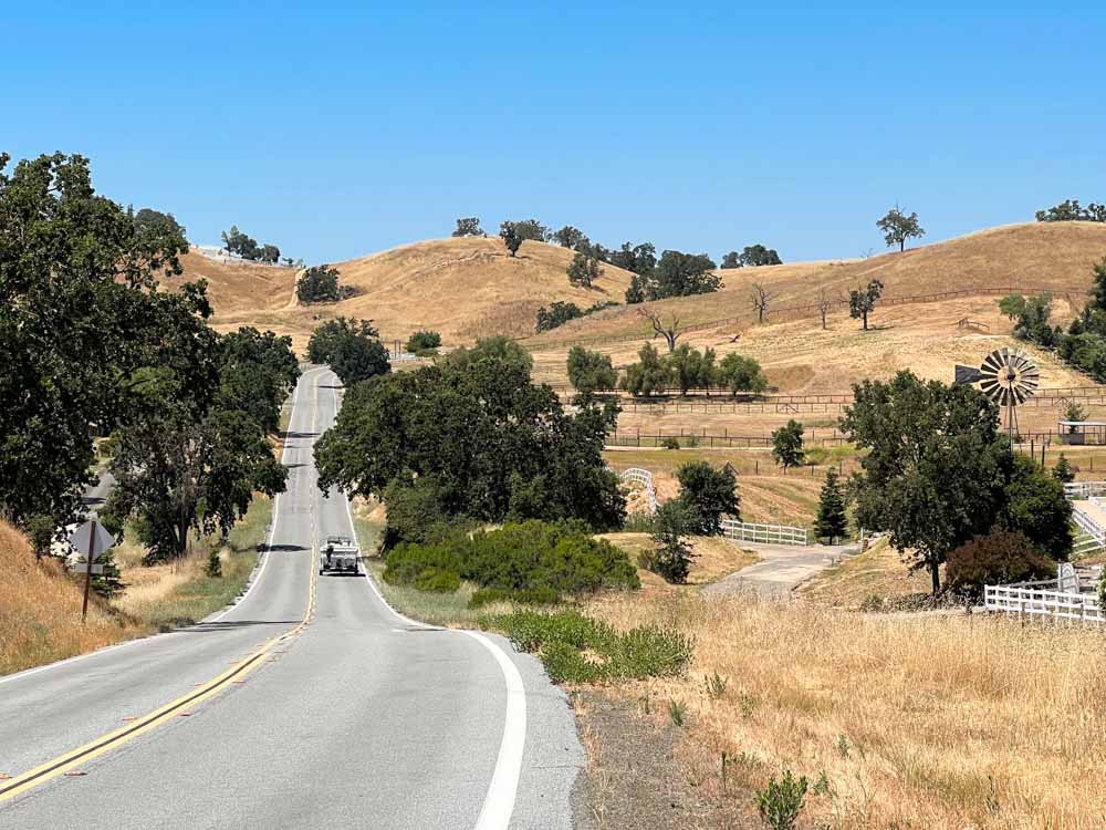 Lake Nacimiento Road near Paso Robles.