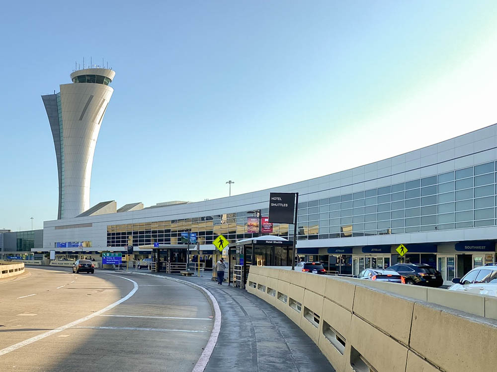 San Francisco airport terminal 1 and tower.